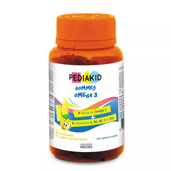 Pediakid Omega 3 60 Radiergummis Kind 