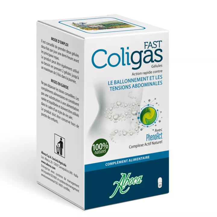 Aboca ColiGas Fast abdominal bloating 30 capsules