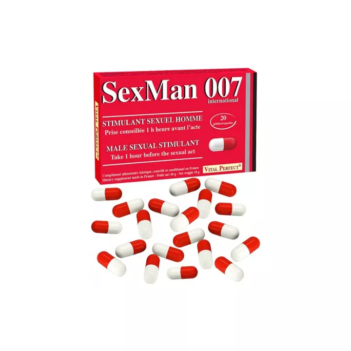 VITAL PERFECT sexman 007 20 CÁPSULAS afrodisíaco natural