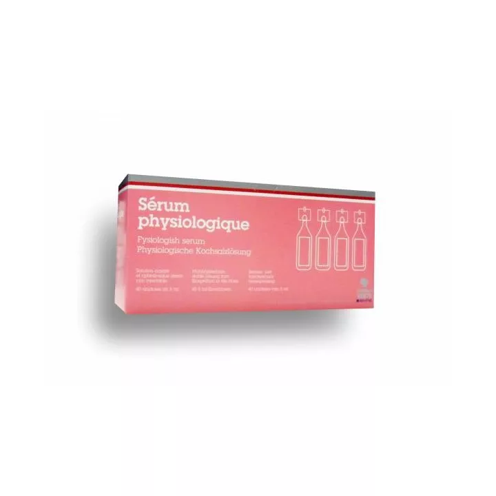 Sérum Physiologique 40 Unidoses de 5 ml Marque Verte