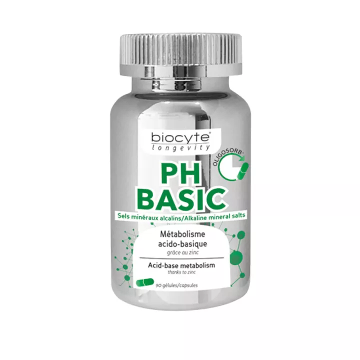 BIOCYTE LONGÉVITY PH BASIC équilibre acido-basique 90 Gélules