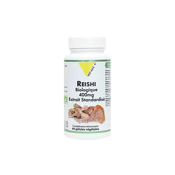 Vitall+ Organic Reishi 400mg 60 cápsulas