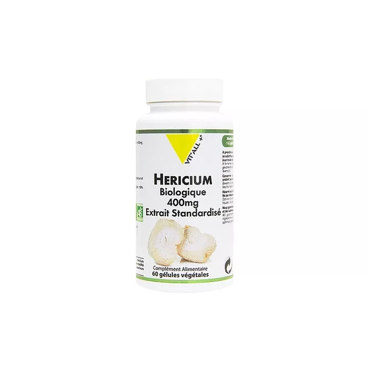 Vitall + hericium BIO extracto estandarizado 400MG 60 Cápsulas