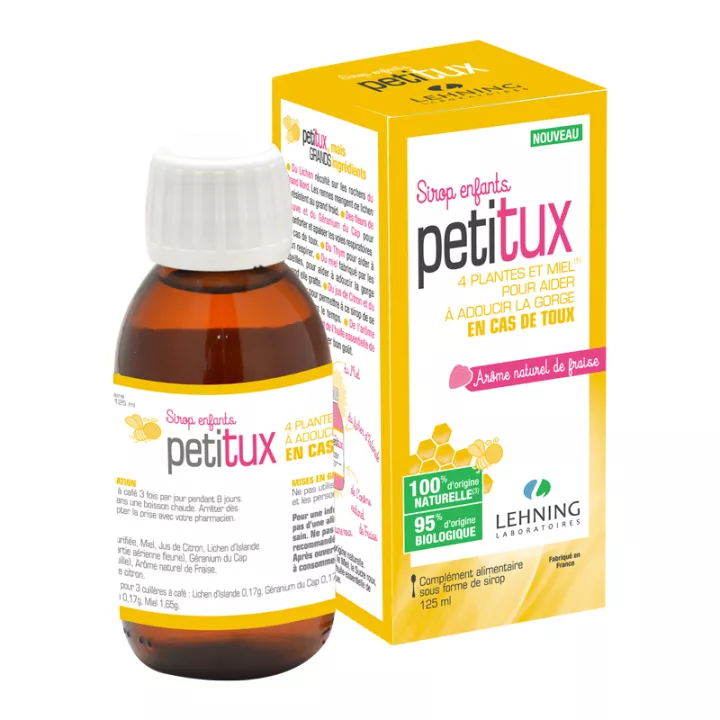 PETITUX SIROP PECTORAL ENFANT LEHNING 125ml