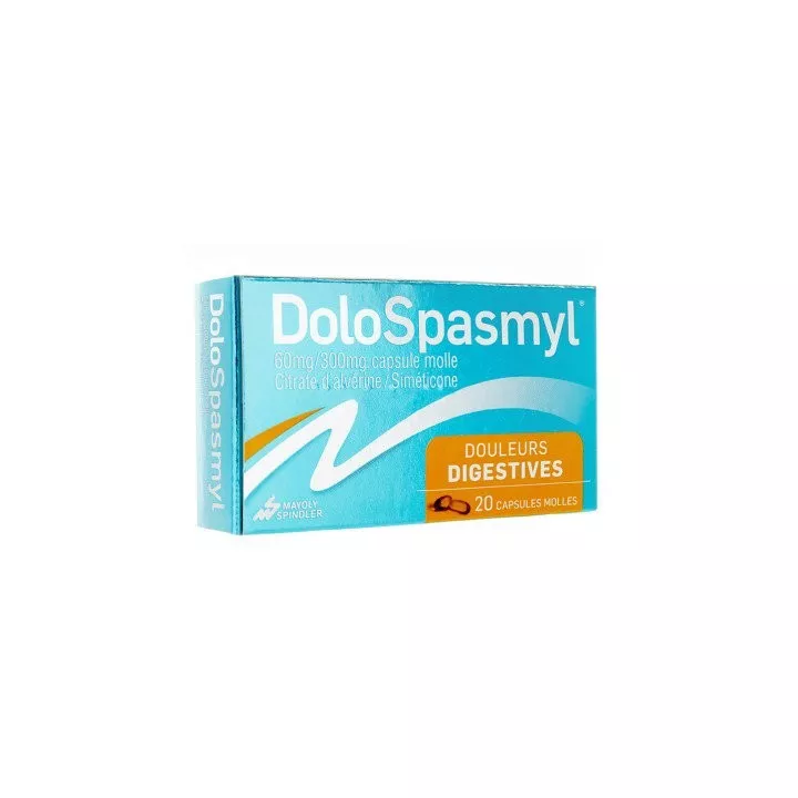 DOLOSPASMYL Alvérine Antispasmodique à visée digestive 20 capsules