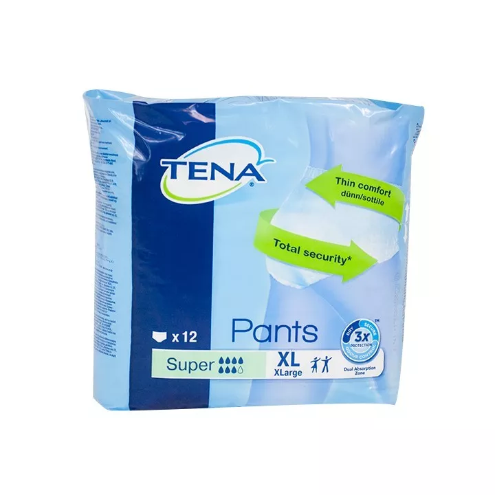 Tena Pants Super Extra Large 12 protections