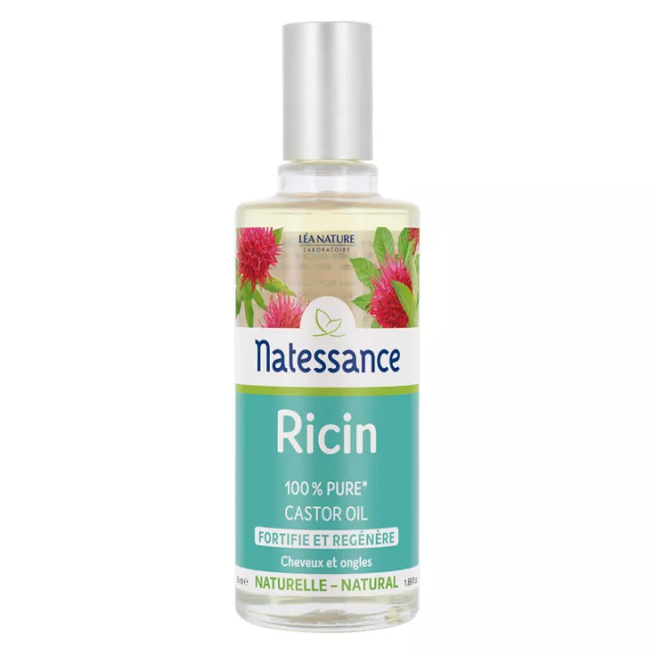 Natessance Huile de Ricin Cheveux et Ongles 50ml