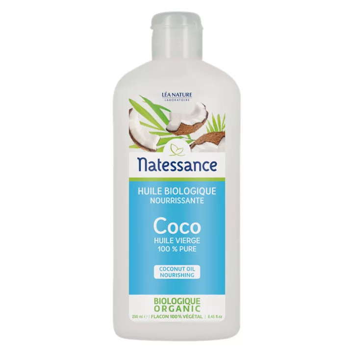 Natessance Olio per capelli al cocco 100% puro 250ml