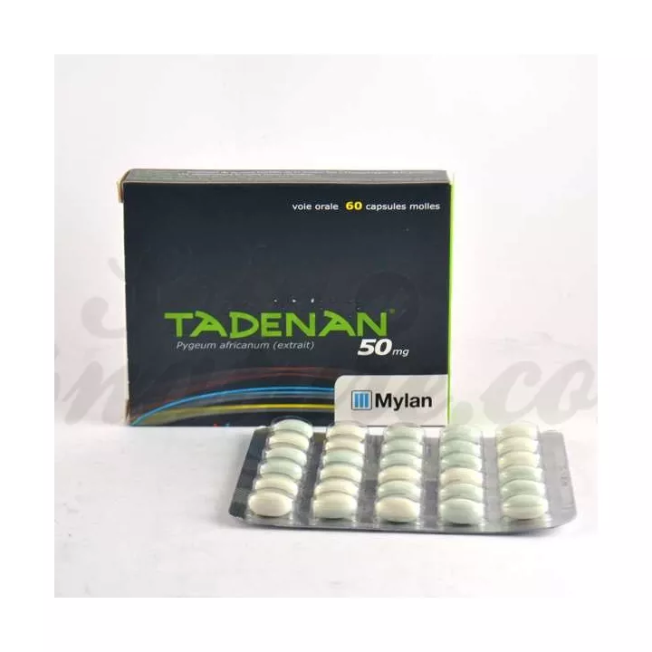 Tadenan 50mg Prunier África próstata 60 Softgels