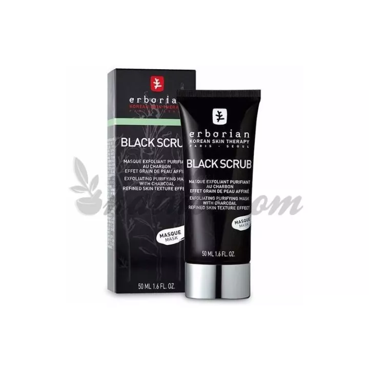 Erborian DETOX black scrub Masque exfoliant purifiant 50ml