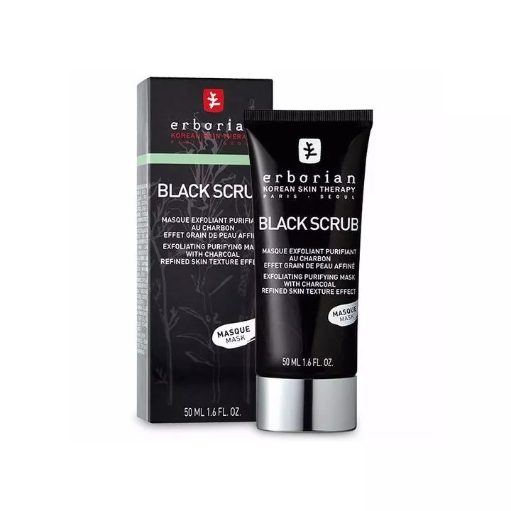 Очищающая отшелушивающая маска Erborian Black Scrub Purifying Exfoliating Mask 50ml