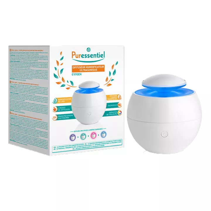 PURESSENTIEL DIFFUSEUR HUMIDIFICATEUR ULTRASONIQUE O'XYGEN