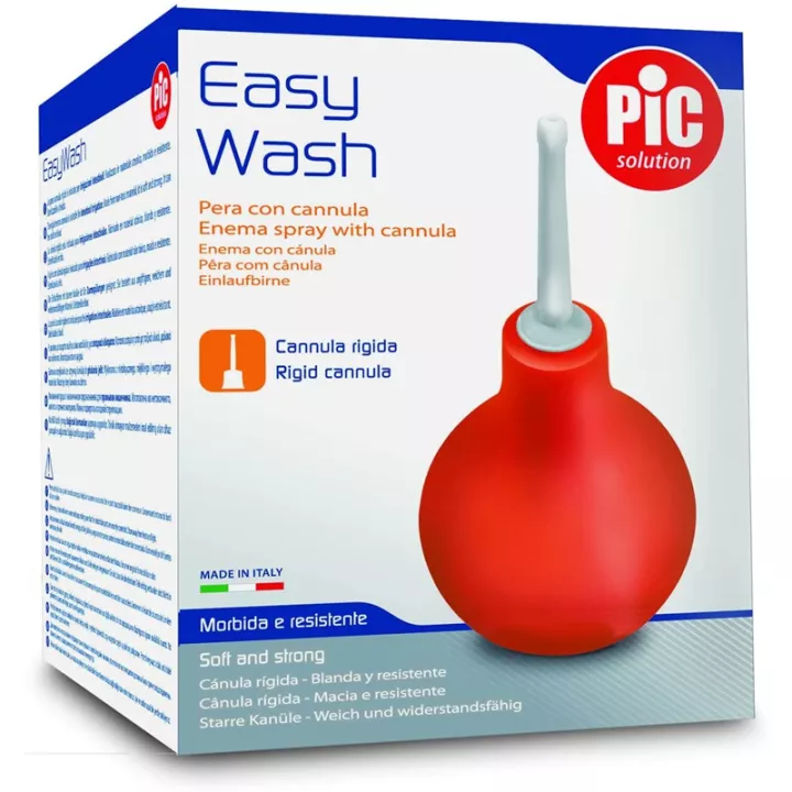 EASY WASH Poire à lavement canule rigide N6 200ml