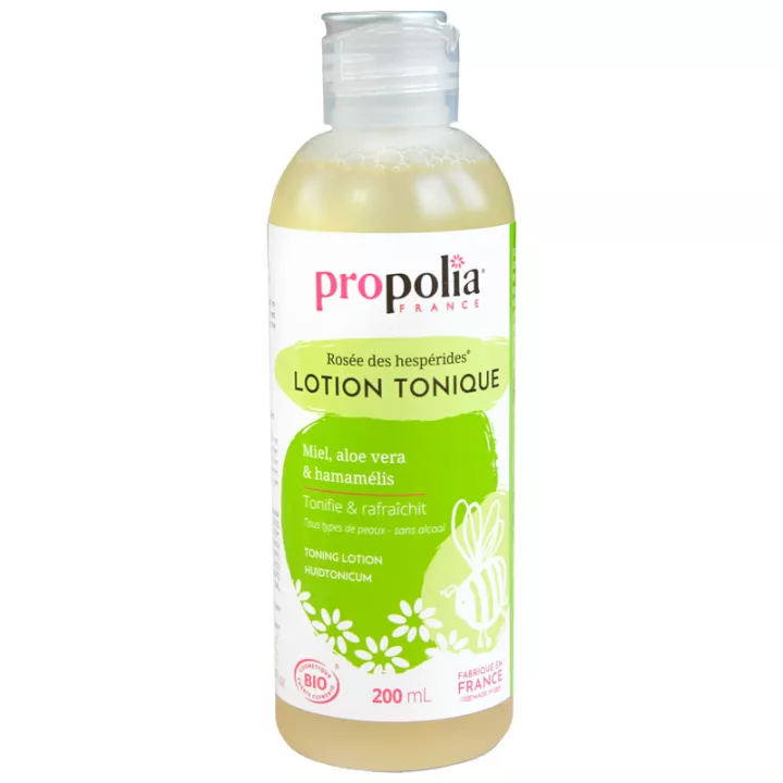 Propolia Lotion tonique BIO Eaux florales Bio Miel Bio et thé vert 200 mL