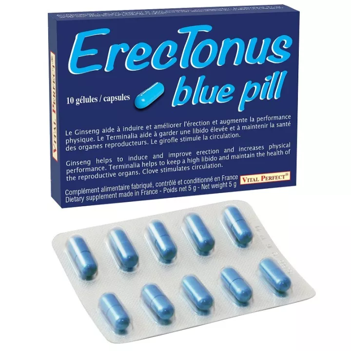 Erectonus blue pill 10 gélules