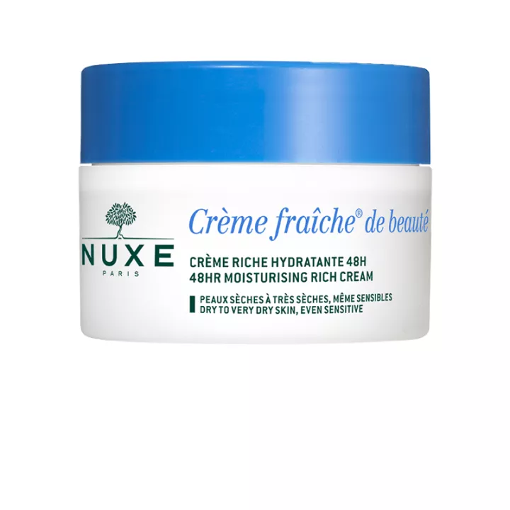 Nuxe Crème Fraîche de Beauté Crème Riche Hydratante 48h Peau Sèche