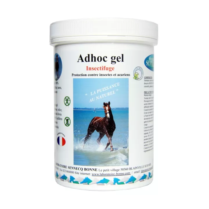 ADHOC gel equino 600g Cuidado del caballo locales