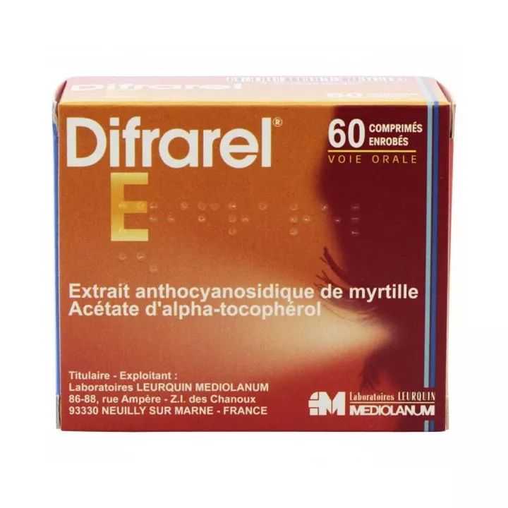 DIFRAREL E Prevention Opacity of the lens Tablets