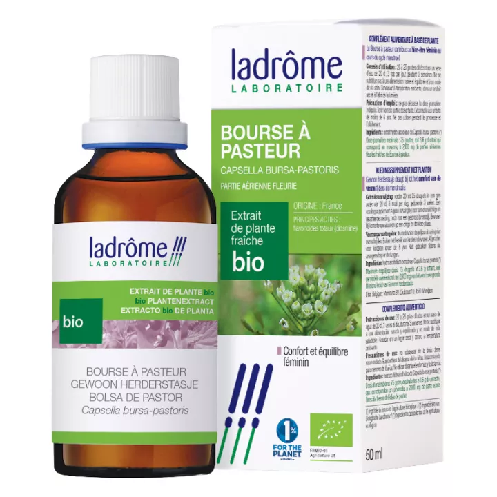 Ladrôme Biologische Verse Plantenextracten Pasteur Portemonnee 50ml