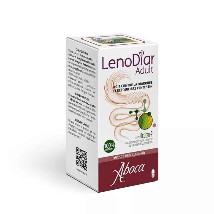 Aboca LenoDiar adulti Diarrea l'equilibrio intestinale 20 capsule