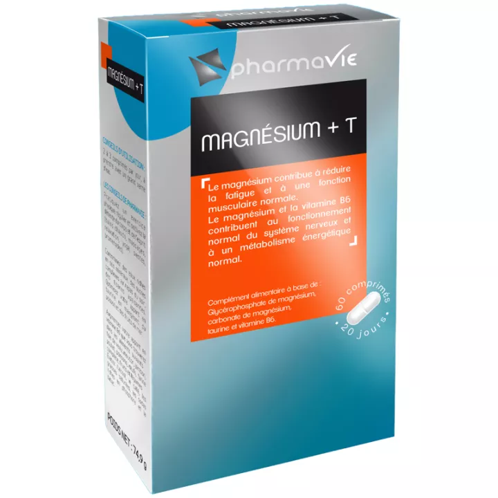 PHARMAVIE Magnésium + taurine 60 COMPRIMÉS