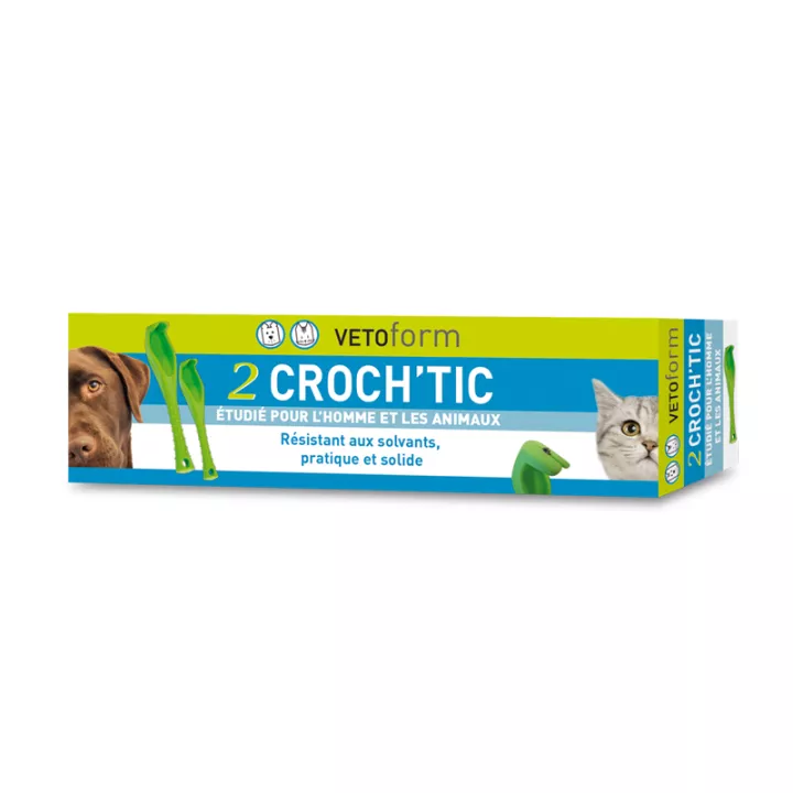 VETOFORM CROCH'TIC Box de 2 ganchos Carrapatos