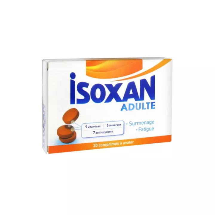 Reduzir a fadiga ISOXAN ADULTO 20 comprimidos