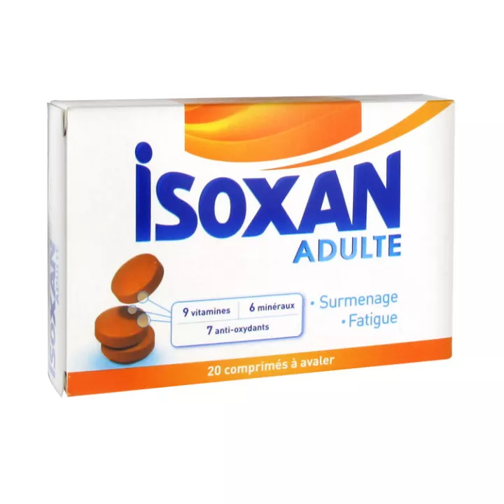 Reduzir a fadiga ISOXAN ADULTO 20 comprimidos