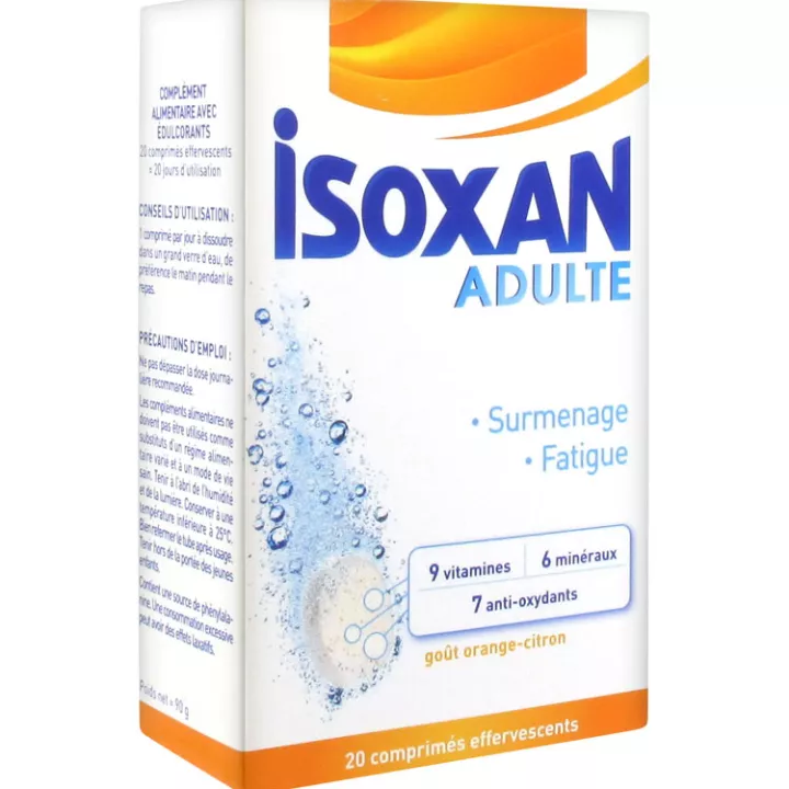 ISOXAN Adulte Fatigue générale 20 comprimés effervescents