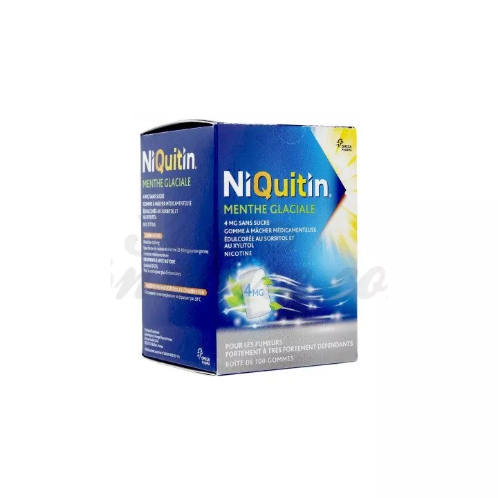 Niquitin свежая мята 4mg сахара жевательная резинка