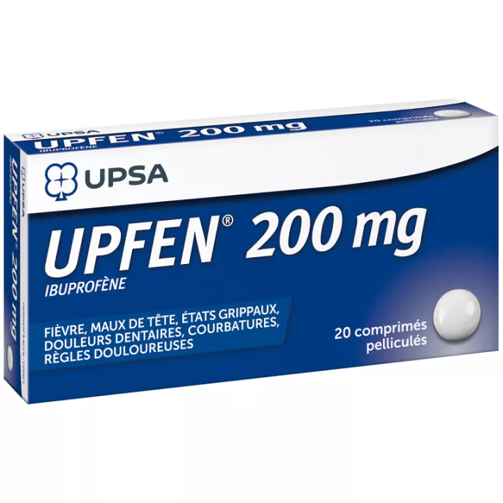 UPFEN 200mg Ibuprofène 20 Comprimés pelliculés