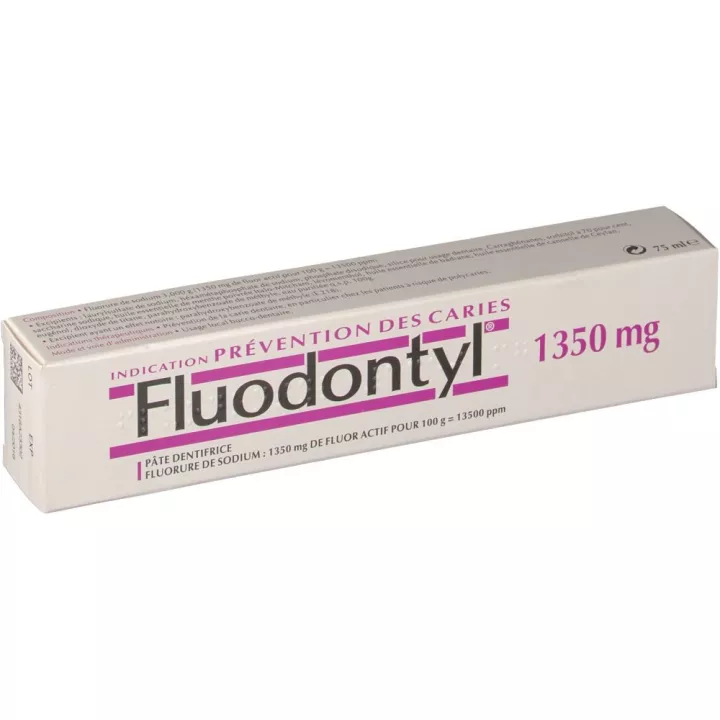 FLUODONTYL 1 350MG TOOTHPASTE WITH 75ML Fluorine