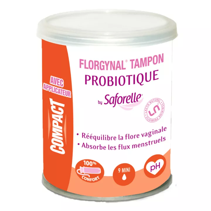 Saforelle FLORGYNAL TAMPON Probiotique COMPACT avec applicateur