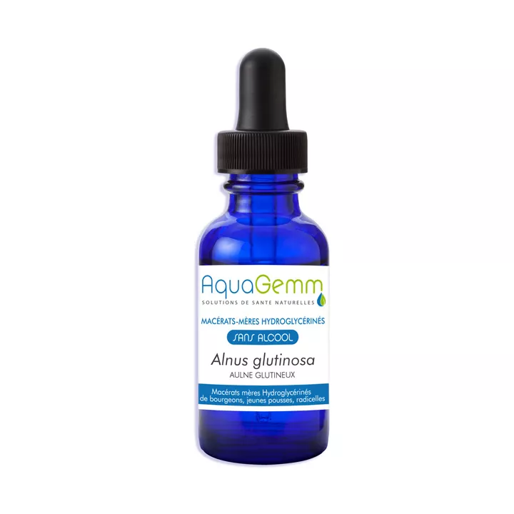 Aulne Glutineux macerado de yemas de Aquagemm bio sin alcohol Gemoterapia