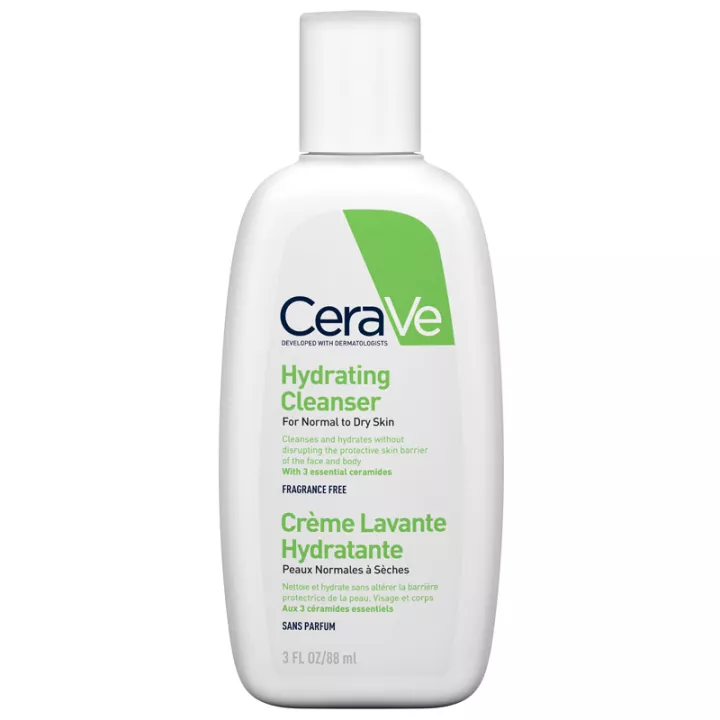 CeraVe Crème Lavante Hydratante visage & corps peau normale à sèche