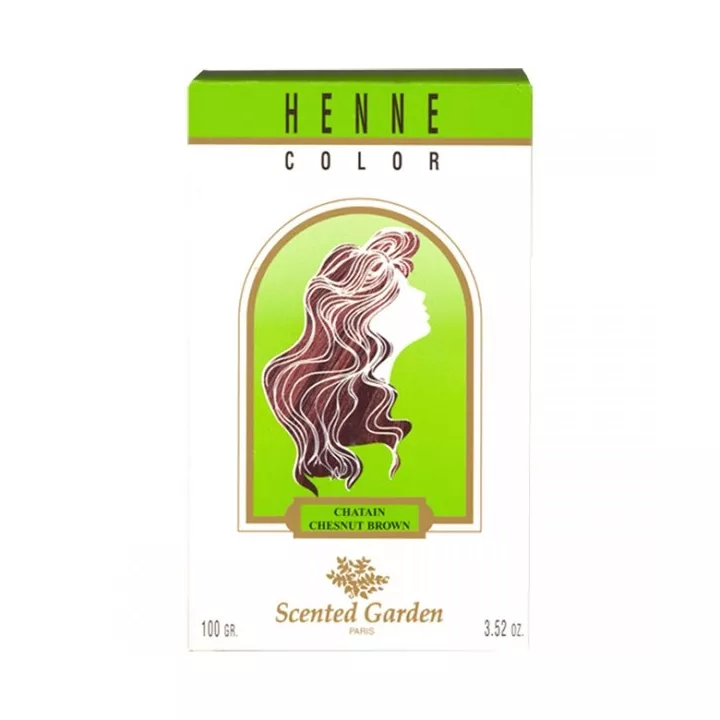 Scented Garden Natürliche Henna-Färbung Kastanienbraun 100 g