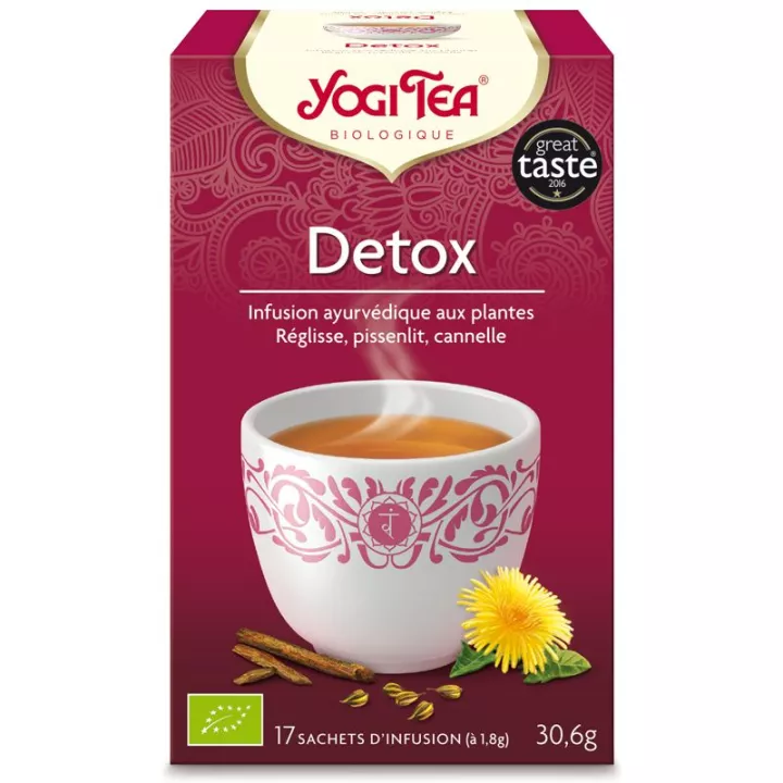 Yogi Tea Herbal Tea detox Infusión ayurvédica 17 bolsitas de té