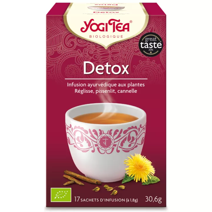 Yogi thee kruidenthee detox Ayurvedische infusie 17 theezakjes