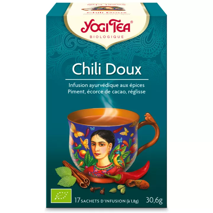 Yogi Tea Herbal Tea Sweet Chili Infusión Ayurvédica 17 Bolsitas