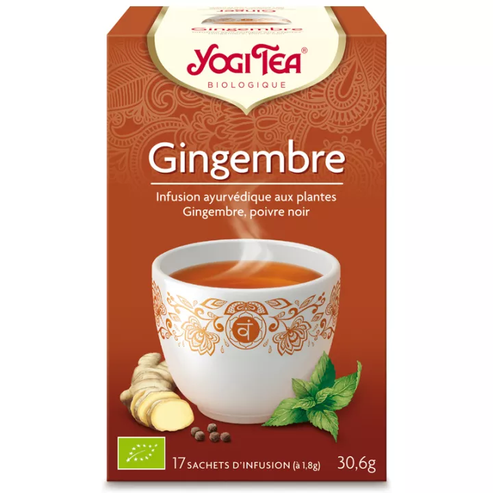 Yogi Tea Herbal Tea Ginger Ayurvedic Infusion 17 Teabags