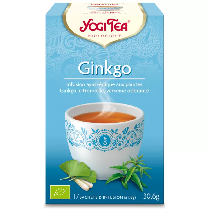 Yogi Tee Kräutertee Ginkgo Ayurvedische Infusion 17 Sachets