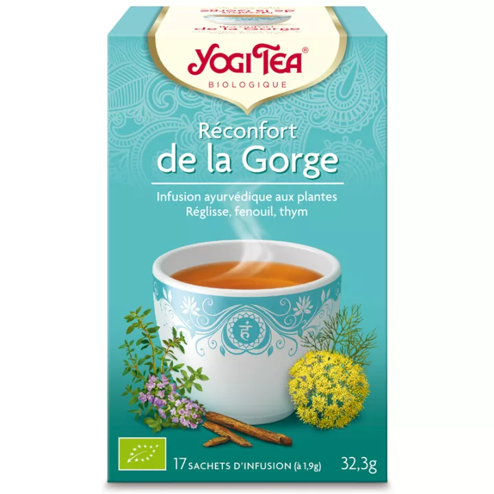 Yogi Tea Tisane réconfort gorge Infusion Ayurvédique 17 Sachets