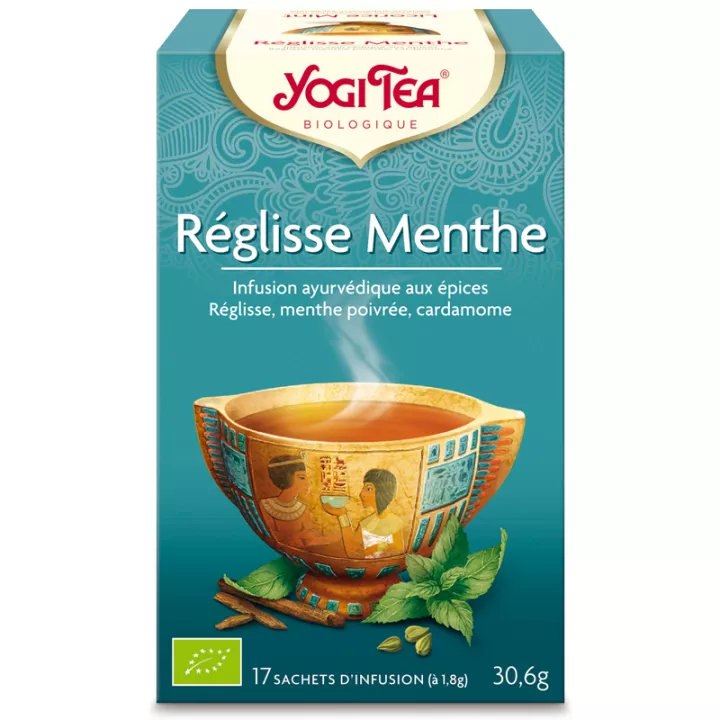 Buy Yogi Tea Herbal tea liqueur MenThé Ayurvedic Infusion 17 Sachets in  pharmacy