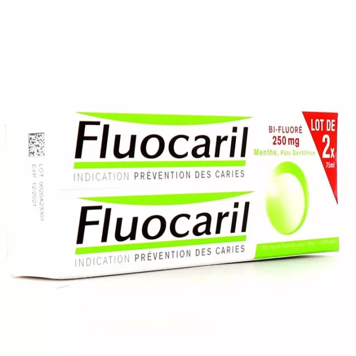 Fluocaril Bi-Fluorado 250 mg Pasta de Dentes com Menta 75 ml