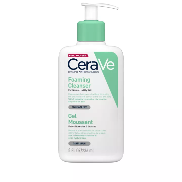 CeraVe Foaming Gel Face Pele normal a oleosa / propensa a acne