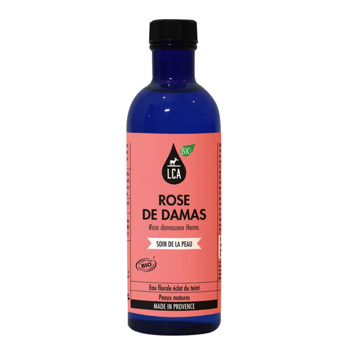 LCA agua floral de rosa de Damasco orgánica