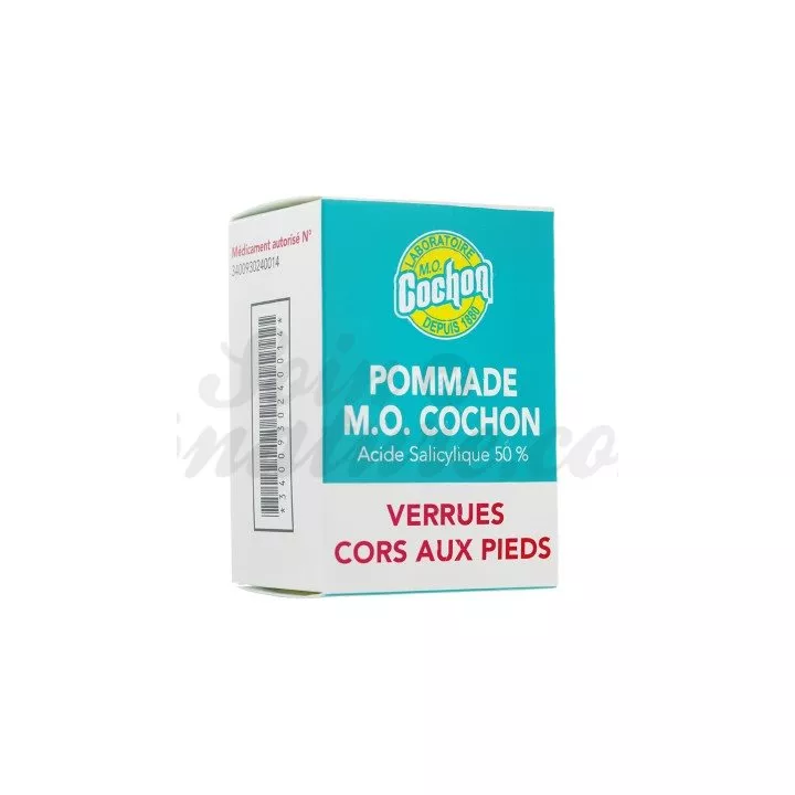 Pommade M.O. COCHON Verrues Cors aux pieds Durillons 10G