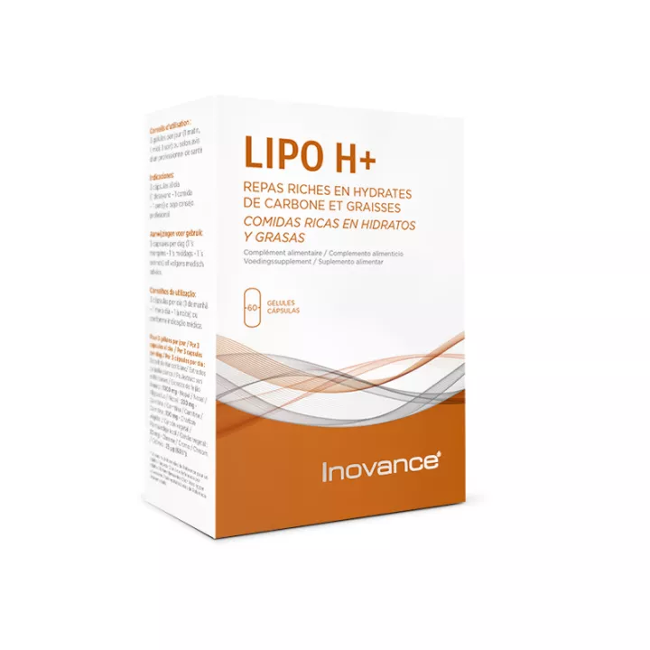 Inovance Lipo H+ 60 cápsulas controle de peso