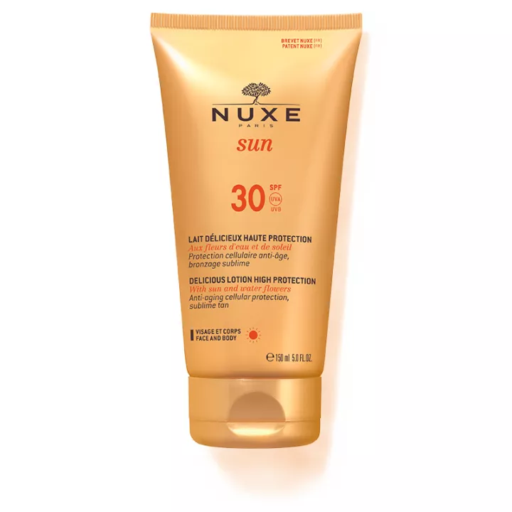 Вкусное молочко для лица и тела SPF 30 NUXE Sun