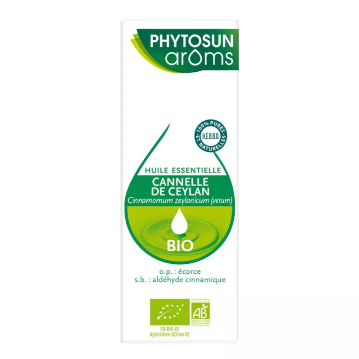 Óleo essencial de canela orgânica de Ceilão Phytosun Aroms